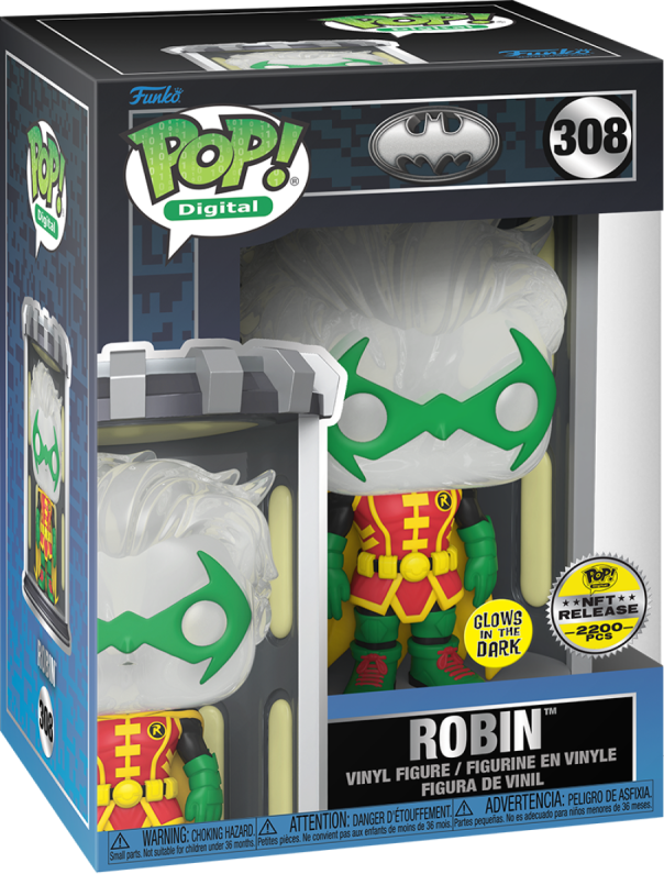 [Funko] POP! Digital Batman  #308 Robin (NFT Legendary, Glow)